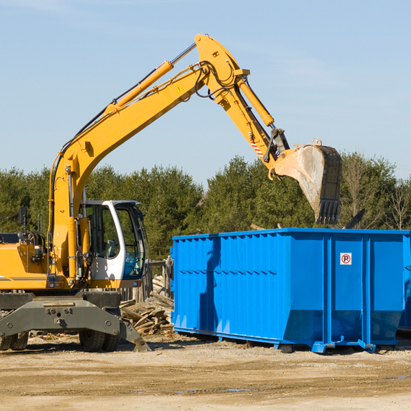 how does a residential dumpster rental service work in Petrolia